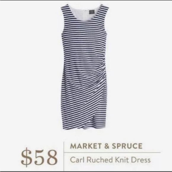 Market & Spruce Dresses & Skirts - NWOT Market & Spruce Carl Ruched Knit Dress